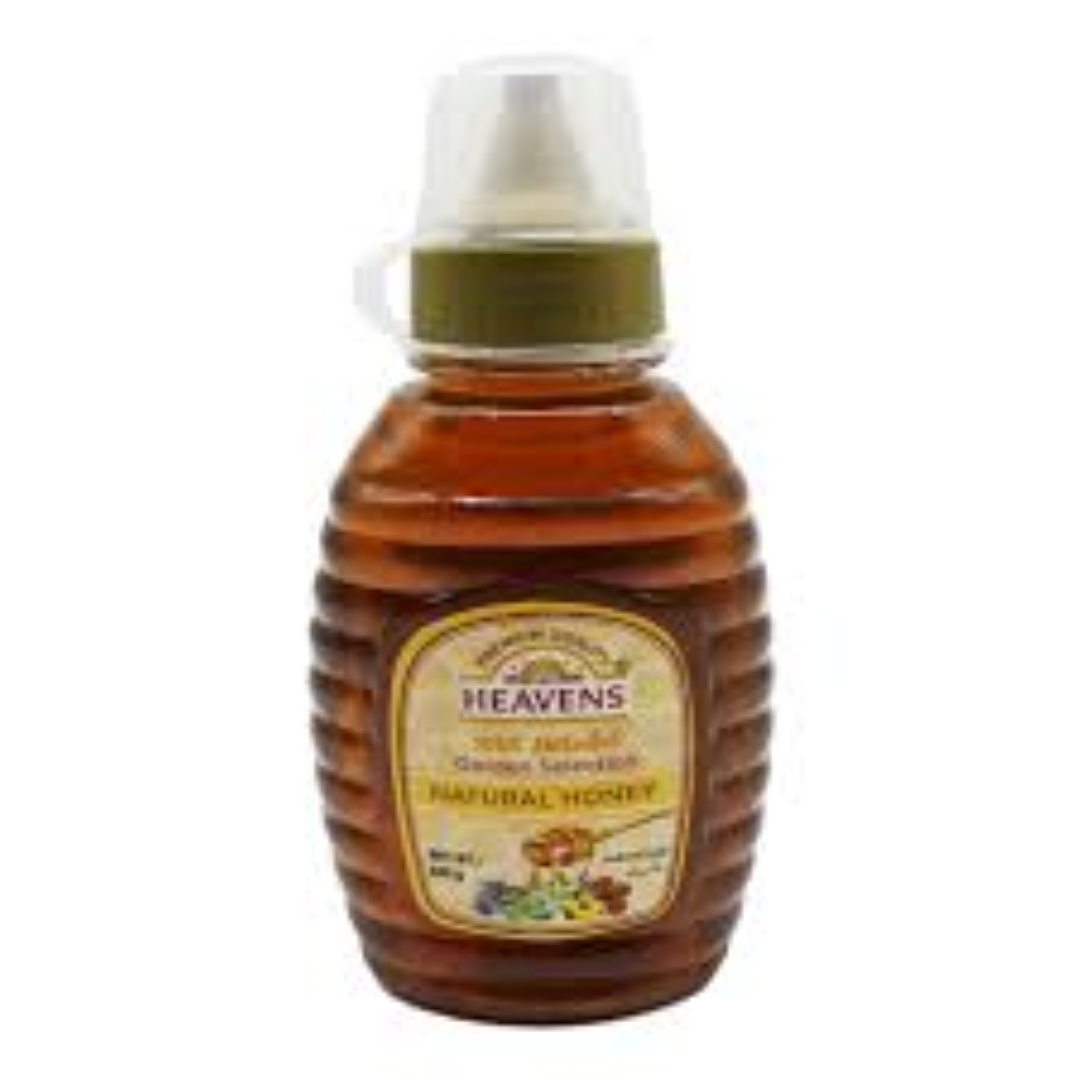 HEAVENS HONEY IN HEX SHAPE PET JAR 500G